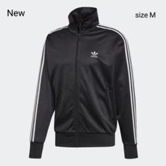 新品 M adidas orignals ジャージ トップ 総柄ロゴ 黒