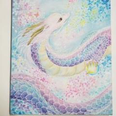 No.439 龍神 虹龍  虹 風景画 絵画 開運絵画 参考作品】No.454 龍神 虹龍 風景画 絵画 開運絵画 - メルカリ