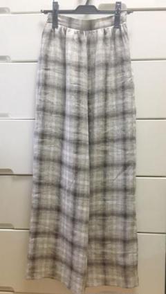 チェックワイドパンツ willfully