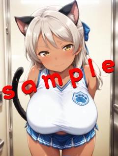 a 015 1点モノ　イラスト　美少女　A4ポスター　高画質　猫耳　アニメ