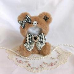 ぬい服 着ぐるみ おすわり くま耳 10cm〜11cm