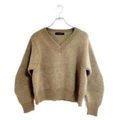 URBAN RESEARCH ニット Vネック モカブラウン 厚手 S おしゃれ