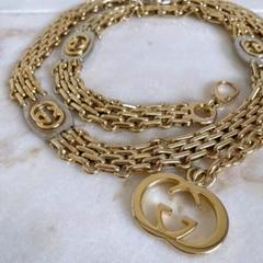 幻1点物インターロッキングヴィンテージGUCCIオールドチェーン