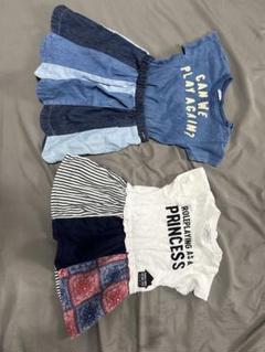女の子ワンピース　BREEZE 半袖ワンピース 2枚セット サイズ95