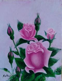 油絵　薔薇（藤娘）F0 洋画家・池畠 史幸 真筆画 m85193859376_1.jpg?1656552269