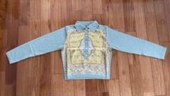 イタリア製 ETRO カシミア ボトルネック リブ ニット / エトロ ETRO(エトロ) カシミヤ混 ペイズリーVネックニット グレー