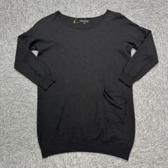 【ほぼ新品未使用】Theory セオリー ニット 薄手 ブラック Lサイズ Theory セオリー バッククロス ニット カットソー Tシャツ