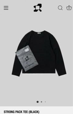 STRONG PACK TEE ストロング パックT BLACK Ｌサイズ