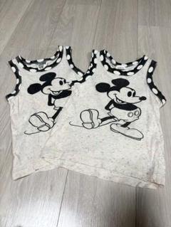 FO kids ミッキーマウス タンクトップ 2枚セット　90cm 双子　お揃い