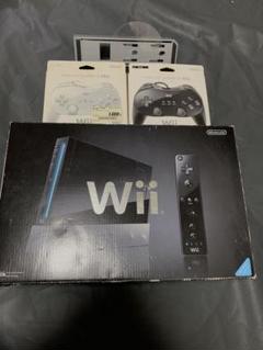 Wii本体 黒 Wiiリモコン付き