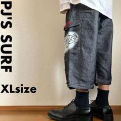 極太00s豪華刺繍 PJ'S SURF XLサイズ バギーデニムカーゴパンツ