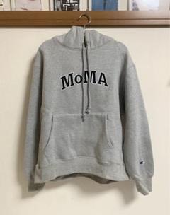 2022年最新】moma champion パーカーの検索結果 - メルカリ 割引50% 新品 海外限定 グレーXL パーカー champion × MOMA パーカー