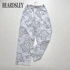 【美品】 BEARDSLEY ビアズリー カジュアルパンツ 地図柄 総ゴム