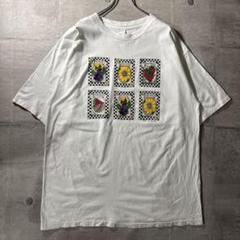 90s USA製　ひまわり　サンフラワー　アート　花 種パッケージT XXL
