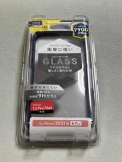 iPhone 13 Pro Max 用ケース 背面ガラス ネイビー