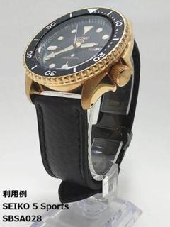 腕時計 ラバーベルト 黒 20mm Dバックル:ブラック