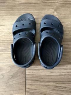 【17.5センチ】crocs キッズ用サンダル　ネイビー