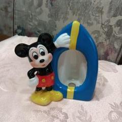 ディズニー　ミッキー　写真立て　陶器　レトロ　サーフボード