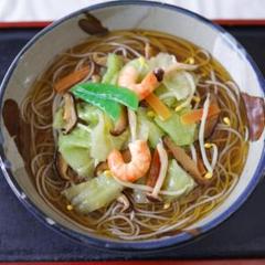 食品サンプル　五目そば　蕎麦　ディスプレイ　実物大