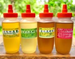greenさま専用です。ボダイジュ蜜と菜の花蜜、さくらんぼ系2本　600g計４本 お薦め4本セット とちの花蜜 はぜの花蜜 菜の花蜜 さくらんぼ系