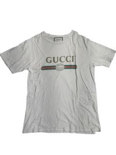 新品 未使用】GUCCI グッチロゴ Tシャツ ア サイズL 襟取り外し可