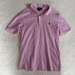 POLO RALPH LAUREN ピンク ストライプ ポロシャツ