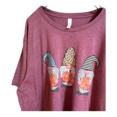 ベラキャンバス　BELLA+CANVAS Tシャツ 小人　ワインレッド　かわいい