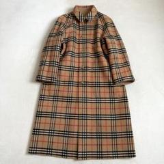 美品 バーバリー リバーシブル ロングコート 羊毛×カシミヤ 42サイズ XL 美品 バーバリー リバーシブル ロングコート 羊毛×カシミヤ 42