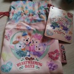 TDS ダッフィーフレンズ　ハートウォーミング　巾着