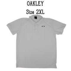 OAKLEY オークリー 半袖 ポロシャツ ホワイト 2XL