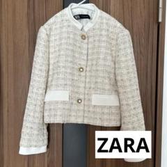 ZARA ツイードジャケット - メルカリ