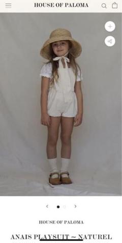 HOUSE OF PALOMA ハウスオブパロマ　麦わら帽子　ハット　キッズ HOUSE OF PALOMA ハウスオブパロマ麦わら帽子ハットキッズ
