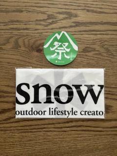 【値下げ】2025 スノーピーク　雪峰　非売品　大×1 小×2 ステッカー4枚 値下げ】2025 スノーピーク 雪峰 非売品 大×1 小×2 ステッカー4