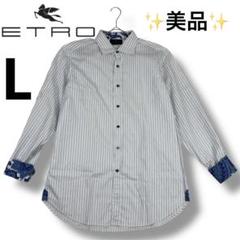 雑誌掲載 ETRO ストライプ ペイズリー コットン 半袖Tシャツ 1996080203.jpg?1713588909