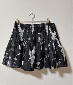 LiMifeu リミフゥブラックミニスカート LIMI feu 20th Anniv. Collection]Back Satin Border Layered