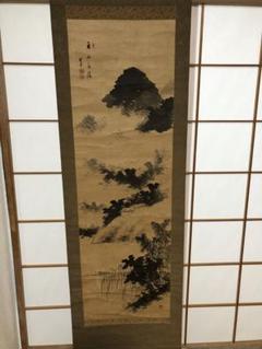 掛け軸 東大寺 上野道善作 団扇画賛「涼風」共箱 縁起物 夏掛け 掛け軸 東大寺 上野道善作 団扇画賛「涼風」共箱 縁起物 夏掛け