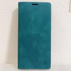 Samsung Galaxy A54 5G ケース PUレザー 手帳型 グリーン