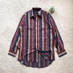 【Wrangler】ヴィンテージ コットン長袖シャツ トップス 大きいサイズ