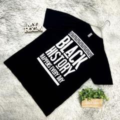 BLACK HISTORY HAPPENS EVERY DAY Tシャツ（L）黒