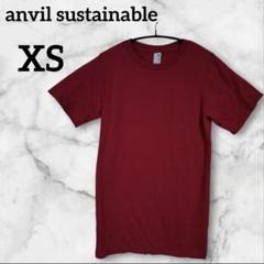 1点限定⭐️anvil sustainable 【XS】半袖Tシャツ 　　レッド