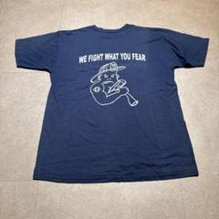 消防士　fire dept 横田　半袖　tシャツ　紺　ネイビー　USA