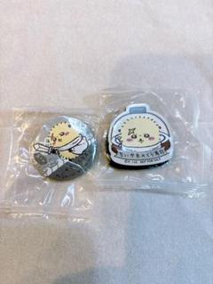 ちいかわ　くら寿司　らっこ　缶バッチ らっこ＆ハチワレマグネット