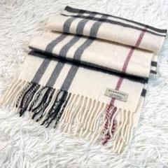 希少色/極美品✨Burberry バーバリー　メガチャック　カシミヤ100% 楽天市場】BURBERRY バーバリー マフラー MU GIANT CHK CS SC