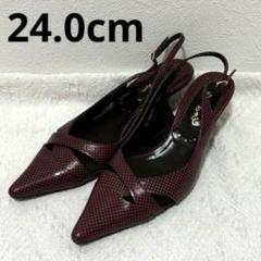 【極美品】銀座かねまつ 本革 パンプス ブラック スクエアトゥ 24cm 日本製 タグ付 銀座かねまつ パンプス スクエアトゥ 24cm 黒靴 本革