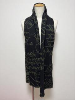 定価7.1万円 ベルルッティ カリグラフィースクリットリバーシブルウールマフラー