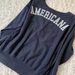 Americana バックプリントスウェット ビッグロゴ オーバーサイズ Americana バックプリントスウェット ビッグロゴ オーバーサイズ