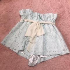 michellMacaron ウエストリボンレースショートパンツ♡