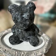 ✨ラルビカイト✨カクカクが可愛いクマちゃん(月長石閃長岩)