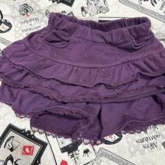 BEBE フリル付きパープルスカート　110サイズ