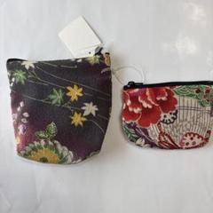 和風花柄ポーチ2点セット新品未使用